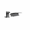 Picture of 3/4 to 1-5/8" Offset Polished Chrome Walk-In Cooler Door Safety Latch with Cylinder Lock and Strike