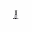 Picture of 1-5/8" to 2-1/2" Offset Polished Chrome Walk-In Cooler Door Safety Latch with Strike