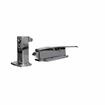 Picture of 1-5/8" to 2-1/2" Offset Polished Chrome Walk-In Cooler Door Safety Latch with Strike