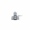 Picture of Polished Chrome Walk-In Cooler Door Safety Latch Body With Cylinder Lock Only - Less Strike