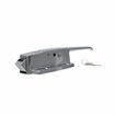 Picture of Polished Chrome Walk-In Cooler Door Safety Latch Body With Cylinder Lock Only - Less Strike