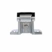 Picture of -1/8" To 3/8" Polished Chrome Adustable Strike For W19 Series Walk-In Cooler Door Safety Latch