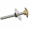 Picture of Stainless Steel Surface Mount Inside Safety Release With Brass Knob For 3" (76mm)  Door Thickness