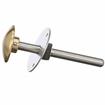 Picture of Stainless Steel Surface Mount Inside Safety Release With Brass Knob For 3" (76mm)  Door Thickness