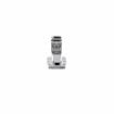 Picture of 1-5/8" to 2-1/2" Offset Polished Chrome Heavy Duty Walk-In Cooler Door Safety Latch with Cylinder Lock and Strike