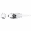 Picture of 1-5/8" to 2-1/2" Offset Polished Chrome Heavy Duty Walk-In Cooler Door Safety Latch with Cylinder Lock and Strike