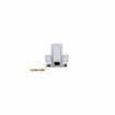 Picture of Heavy-Duty Polished Chrome Walk-In Cooler Door Safety Latch Body With Cylinder Lock Only - Less Strike