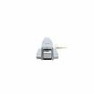 Picture of Heavy-Duty Polished Chrome Walk-In Cooler Door Safety Latch Body With Cylinder Lock Only - Less Strike