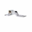 Picture of Flush Offset Polished Chrome Cam-Rise Lift-Off Walk-In Door Hinge With Short Strap