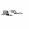 Picture of Flush Offset Polished Chrome Cam-Rise Lift-Off Walk-In Door Hinge With Short Strap