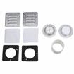 Picture of 5" x 5"  Aluminum Non-Heated Round Vent Port For 4" Thick Walk-In Coolers
