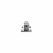 Picture of Flush To 3/8" Offset Satin Stainless Steel Heavy Duty Walk-In Cooler Door Safety Latch With Cylinder Lock