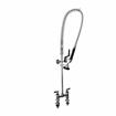 Picture of Encore® 6" OC Brass Chrome Plated Deck Mount Pre-Rinse Assembly with Wall Bracket and Stainless Steel Spring