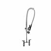 Picture of Encore® 6" OC Brass Chrome Plated Deck Mount Pre-Rinse Assembly with Wall Bracket and Stainless Steel Spring
