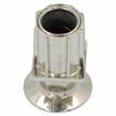 Picture of Insert foot, 40mm square, with flanged adjuster, zamak, nick.