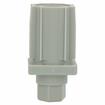 Picture of Insert foot, 40mm square, with hexagon adjuster, grey plastic