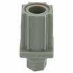 Picture of Insert foot, 40mm square, with hexagon adjuster, grey plastic